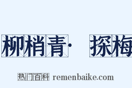 柳梢青·探梅是什么意思的图片